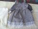 Alte Puppenkleidung Blackwhiteribbon Dress Outfit Vintage Doll Clothes 40c Girl Original, gefertigt vor 1970 Bild 6