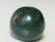 14mm Ancient Rare Green Serpentine Stone Bead Antike Bild 1