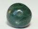 14mm Ancient Rare Green Serpentine Stone Bead Antike Bild 2