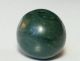 14mm Ancient Rare Green Serpentine Stone Bead Antike Bild 3