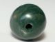 14mm Ancient Rare Green Serpentine Stone Bead Antike Bild 4