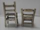 Miniatur 2 Stühle Silber 800 Gestempelt Objekte nach 1945 Bild 2