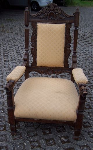 Wunderschöner Antiker Gründerzeit Armlehnensessel - Sessel - S.  Fotos Bild