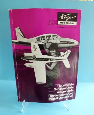 Hegi Modellbau Katalog 1970 Im Schuco Alleinvertrieb Flug Schiff Auto Modelle Bild
