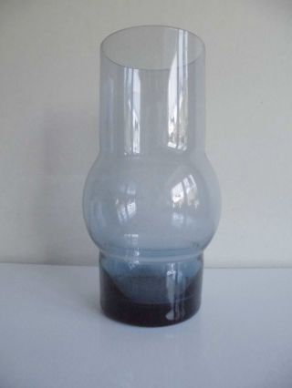 60er Jahre/ 60 ' S Mid - Century Glasvase Rauchglas Blau Wmf 18,  5 Cm Bild