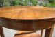 Tisch Tische Rund Nussbaum Antik Barock Antik Massiv Biedermeier Um 1750 Furnier 1850-1899 Bild 9