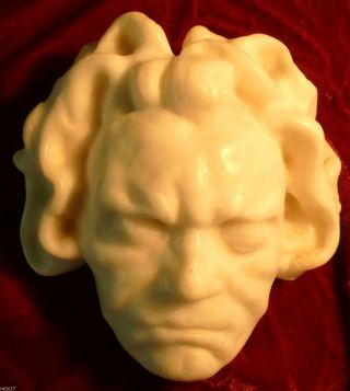 Beethoven Porträt Komponist Totenmaske Alabaster Französische Widmung Bild