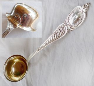 Silber Suppenkelle Schöpfkelle Alt 1860 Top - Erhaltung 195g Schöpfkelle Vergoldet Bild