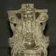 Chinese Bronze Sitz Geld Reichtum Yuanbao Gott Schatz Schüssel Männer Statue Antike Bild 1
