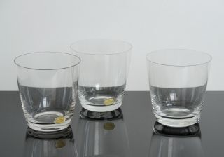 Rosenthal Kristall Glas 3x Wasserglas Becher Form 2000 Design Loewy 50er Jahre Bild