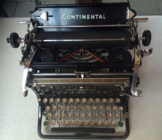 Schöne Alte Schreibmaschine Continental - Wanderer Werke Chemnitz Bild