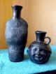 Volkskunst (afrika/Ägypten?) Ton (keramik) Vasen Duo Antike Bild 1