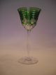 Traumhafter Römer/ Weinglas Bleikristall Smaragdgrüner Überfang Kristall Bild 1