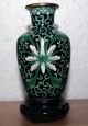 Cloisonne Vase China Carved Messing Old Chinese Floral Carving Figur Woodstand Asiatika: China Bild 2