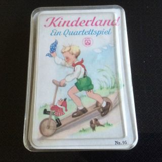 Kinderland Quartettspiel Nr.  95 Schmid / 60er Jahre / 1 Karte Fehlt Leider Bild