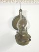 Alte.  Antike Petroleumlampe Aus Metall Mit Glaszylinder & Lichtreflektor. Antike Originale vor 1945 Bild 1