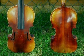 6 Alte Geigenkorpusse Tls.  Mit Zetteln Bild