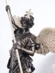 Historische Engelfigur Antik Skulptur Erzengel Michael & Teufel Antike Bild 1