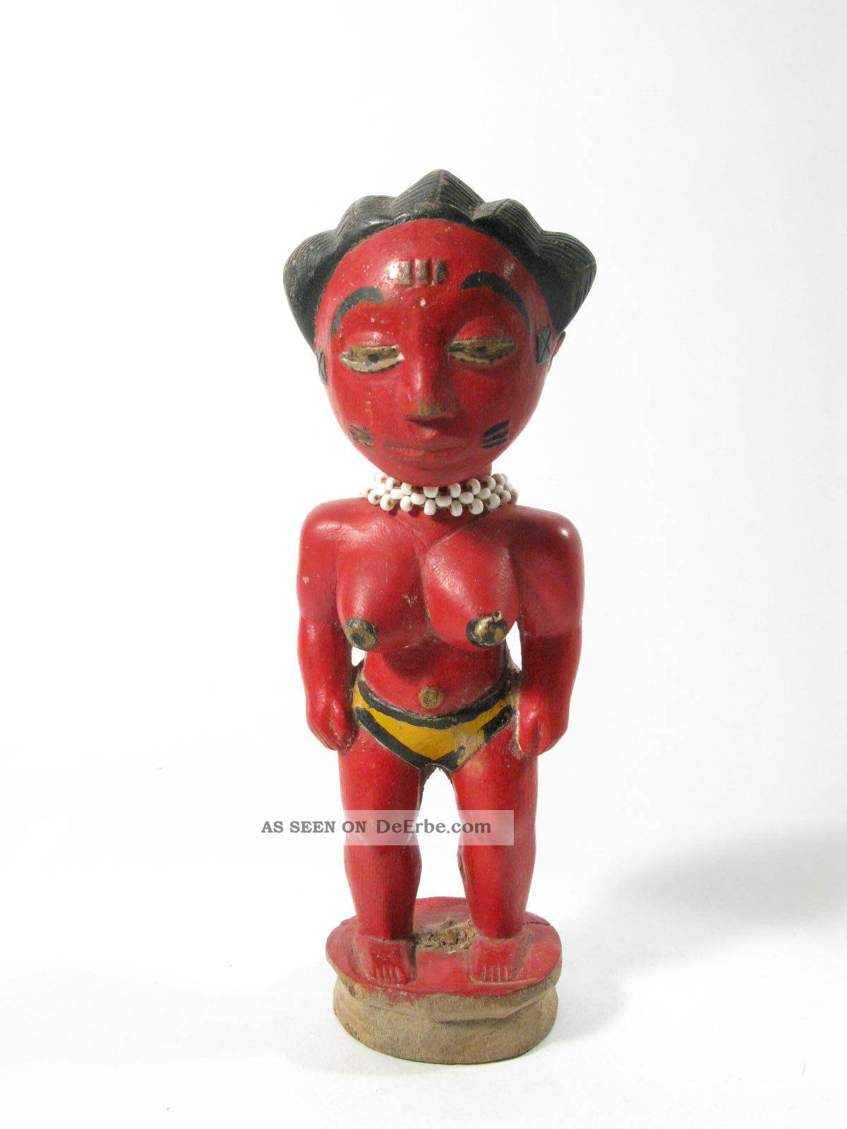 Alte Baule Figur Blolo Bla Old Figure Baoule Ivory Coast Afrozip Entstehungszeit nach 1945 Bild