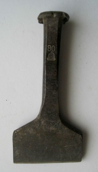 Altes Werkzeug / Alter Stahlmeißel (bildhauer,  Steinmetz) Bild