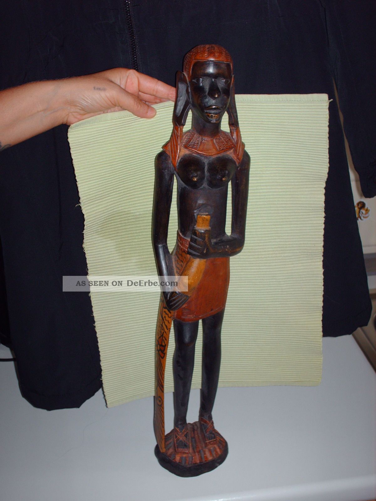 Afrikanische Figur,  Frau,  Sehr Groß,  Sehr Schwer Entstehungszeit nach 1945 Bild