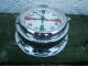 Schiffsuhr,  Bootsuhr,  Yachtuhr,  Wanduhr,  Quarz Benora Chrom Hamburg Since 1886 Technik & Instrumente Bild 1