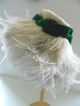 True Vintage Damen Hut 50er/60er Jahre Pariser Modellhut Straußenfedern Accessoires Bild 1
