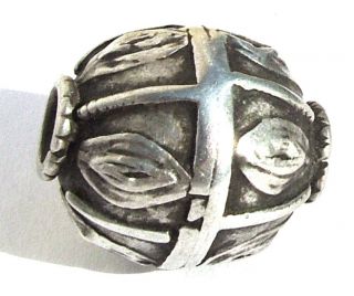 Navettekugel - Antike Jüdische Jemenitische Silber Kugel Navettetreibmuster 1950 Bild