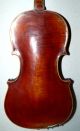 Sehr Alte Spielfertige 3/4 Geige - Violine Mit Bogen Und Koffer - Musikinstrumente Bild 3