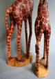 2 Giraffen Jacaranda Holz Ostafrika,  Kenia,  2 Kalebassenschalen/kÜrbis,  Kenia Entstehungszeit nach 1945 Bild 4
