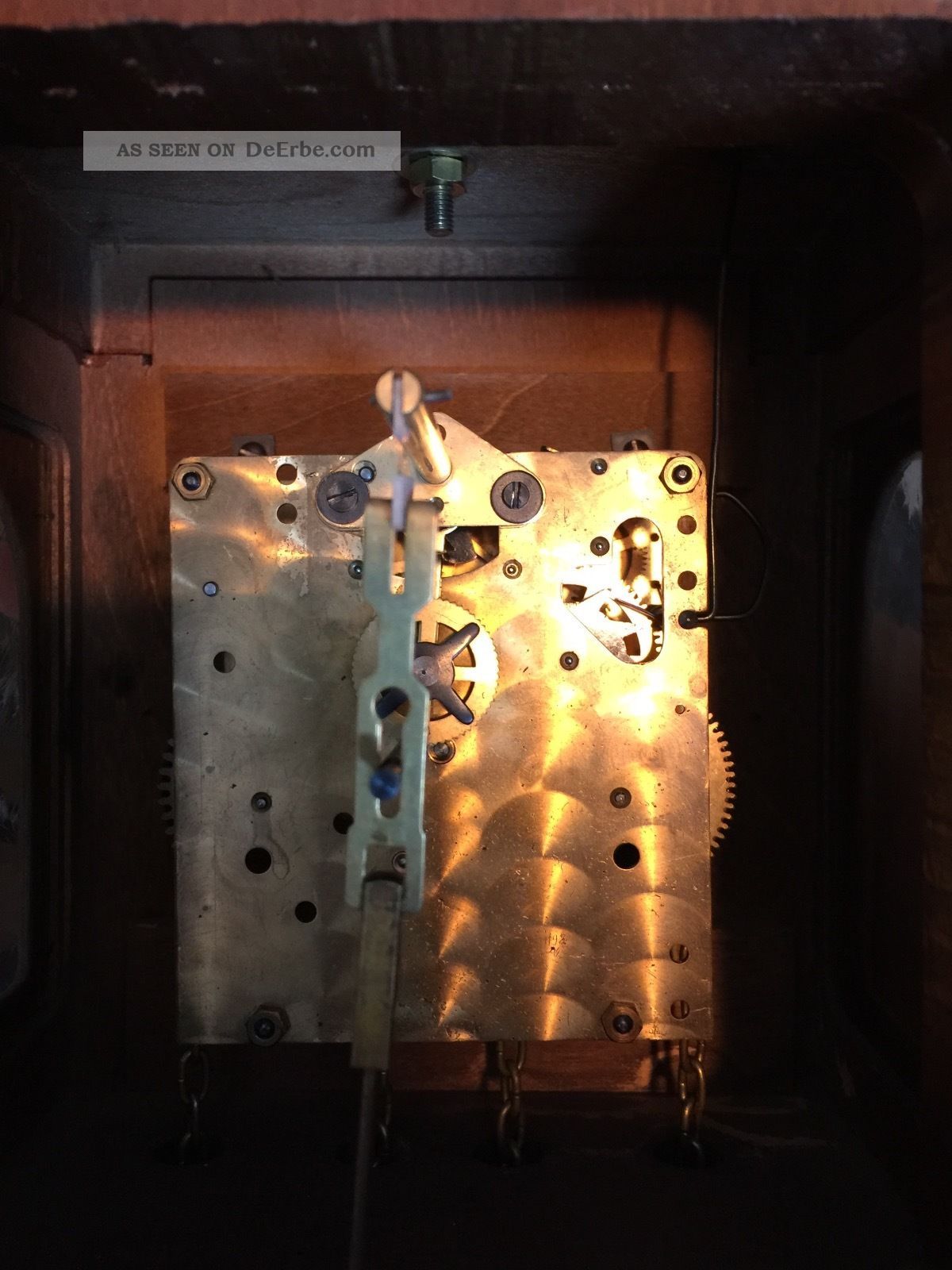 Schöne Alte Wanduhr Zaanse Clock Wuba Mit Innenliegendem Pendel 64 Cm