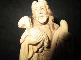Jesus - Der Gute Hirte - Olivenholz,  Figur,  Holz,  Geschnitzt In Bethlehem, Bild