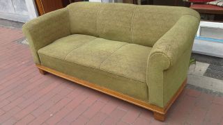 Chesterfield Clubsofa Art Deco Sofa Um 1920 - 30 Eiche Bild