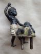 Antik Bronze Mohr Negro Folter Bemalt Von 1800 Black Sklave ? Vienna Bergman Bronze Bild 7