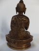 Buddha Statue Shakyamuni Messing/ Bronze Antik Stil Tibet Meditation Yoga Kunst Entstehungszeit nach 1945 Bild 2
