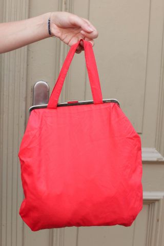 Handtasche Handbag Bag Beauty - Case Kosmetik Tasche Handtasche 70er True Vintage Bild