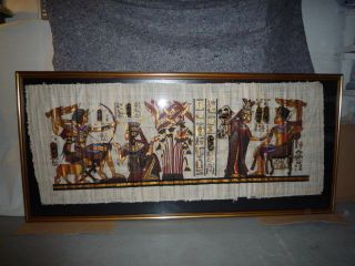 Ägyptisches Gemälde Auf Papyrus,  Ägypten Papyrus Bild Bild