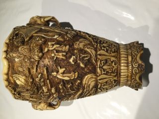 Dachbodenfund Alte Vase Aus China/asien Aus Speckstein Mit Verzierung Bild