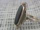 Schöner Alter Ring Silber 925/ - Onyx,  Markasiten Art Deko Ringe Bild 1