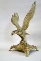 Adler Aar Messing Großer Adler Figur Standfigur Dekorativer Adler Höhe 26 Cm Gefertigt nach 1945 Bild 10