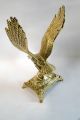 Adler Aar Messing Großer Adler Figur Standfigur Dekorativer Adler Höhe 26 Cm Gefertigt nach 1945 Bild 13