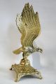 Adler Aar Messing Großer Adler Figur Standfigur Dekorativer Adler Höhe 26 Cm Gefertigt nach 1945 Bild 1