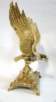 Adler Aar Messing Großer Adler Figur Standfigur Dekorativer Adler Höhe 26 Cm Gefertigt nach 1945 Bild 8