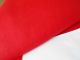 100 Leinen Stoff Rest Uni Rot B 150 Cm L 125 Cm,  Sehr Schön,  Patchwork Textilien & Weißwäsche Bild 1