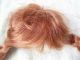 Alte Puppenteile Feuerrote Lang Haar Perücke Vintage Doll Hair Wig 20 Cm Girl Puppen & Zubehör Bild 3