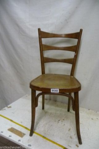 9548.  Alter Bugholz Stuhl Old Wooden Chair Bild