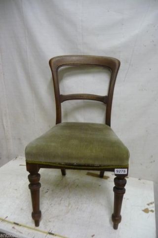 9278.  Alter Biedermeier Stuhl Old Wooden Chair Bild