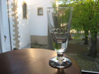 1 Glas (kelchglas) - Facettiert - Alt - Groß - Bistro/absinth? - Frankr.  15,  5/320 Bild
