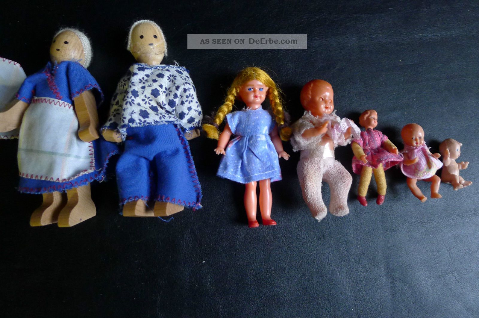Puppenstube Figuren Incl.  Buggy Und Schaukel - Pferd Bitte Bilder Anschauen Original, gefertigt vor 1970 Bild