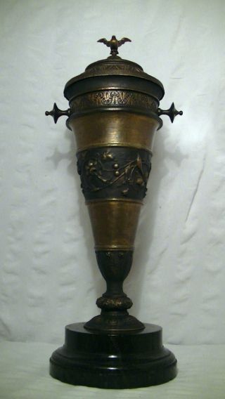 Grosse,  Alte Prunk Deckel Vase 45 Cm,  4,  5 Kg,  Figürlich,  Vogel,  Taube,  Antik Bild